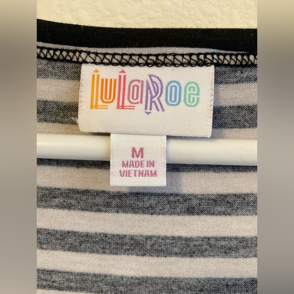 LuLaRoe Black and White Nicki Dress - Picture 2 of 12